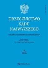 Orzecznictwo Sądu Najwyższego. Izba Pracy 6/2026