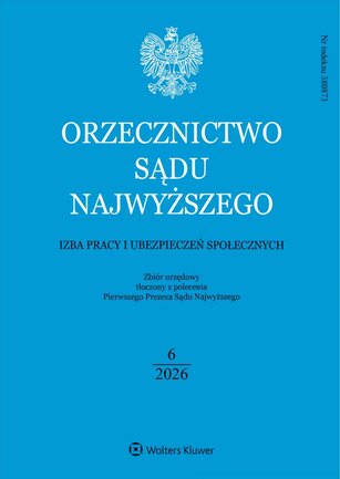 Orzecznictwo Sądu Najwyższego. Izba Pracy 6/2026
