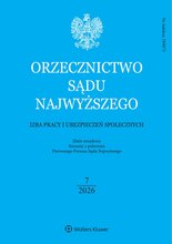 Orzecznictwo Sądu Najwyższego. Izba Pracy 7/2026