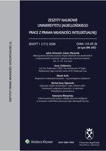 Zeszyty Naukowe Uniwersytetu Jagiellońskiego 1/2026