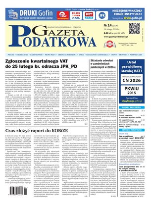 Gazeta Podatkowa 14/2026