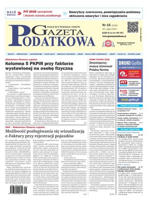 Gazeta Podatkowa 16/2026