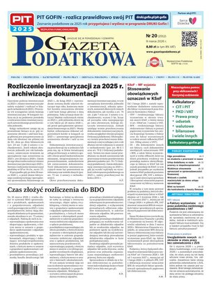 Gazeta Podatkowa 20/2026