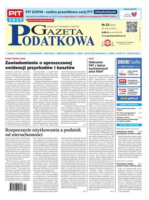 Gazeta Podatkowa 23/2026