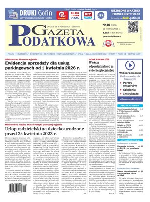 Gazeta Podatkowa 30/2026