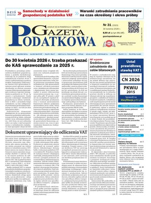 Gazeta Podatkowa 31/2026