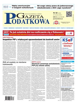 Gazeta Podatkowa 32/2026