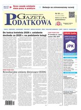 Gazeta Podatkowa 33/2026