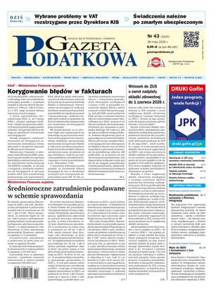 Gazeta Podatkowa 43/2026