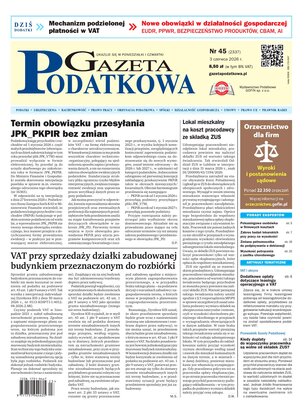 Gazeta Podatkowa 45/2026