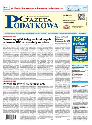 Gazeta Podatkowa 51/2026