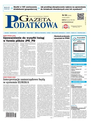 Gazeta Podatkowa 54/2026