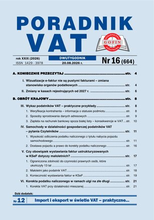 Poradnik VAT 16/2026