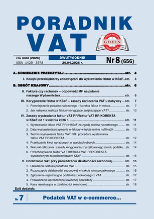 Poradnik VAT 8/2026