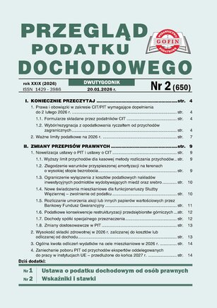 Przegląd Podatku Dochodowego 2/2026