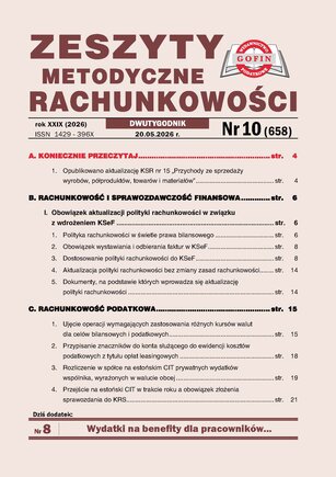 Zeszyty Metodyczne Rachunkowości 10/2026