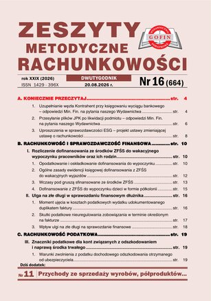 Zeszyty Metodyczne Rachunkowości 16/2026