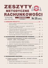 Zeszyty Metodyczne Rachunkowości 19/2026